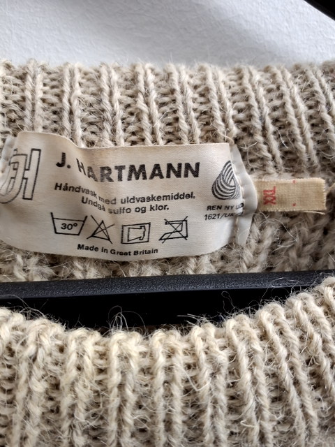 J. Hartmann Uld Striktrøje